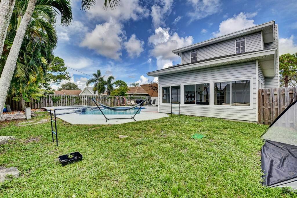 5 Bedroom Mansion With Pool And Non-Heated Jacuzzi Games In Boynton Beach Exterior photo